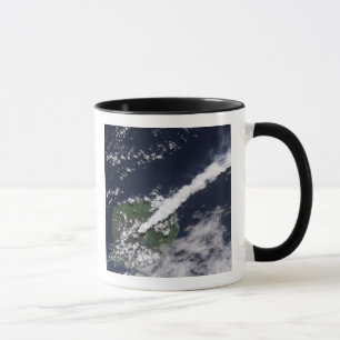 Mug Vue satellite d'une plume épaisse et vapeur-riche