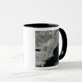 Mug Vue satellite sur la neige (Devant droit)