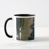 Mug Vue satellite sur la Patagonie (Gauche)