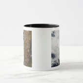 Mug Vue satellite sur les montagnes des Andes (Centre)