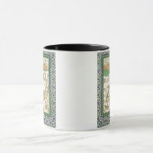 Mug Vue schématique de Mecque, montrant le Qua'bah, de (Centre)