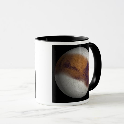 Mug Vue simulée de Mars (Devant droit)