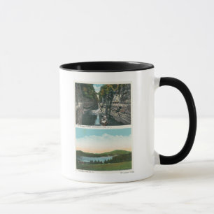 Mug Vue sur Ausable Chasm et le lac Saranac