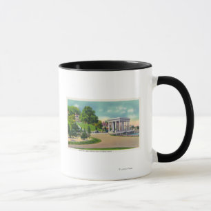 Mug Vue sur Coles Hill et Plymouth Rock Portico