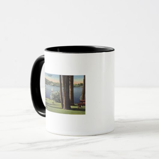 Mug Vue sur Grassy Shore & Lake (Devant gauche)