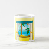 Mug Vue sur la plage d'été