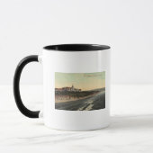 Mug Vue sur la plage et l'hôtel Redondo (Gauche)