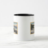 Mug Vue sur la plage, les baigneurs à pied (Centre)