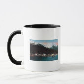 Mug Vue sur la ville avec DocksTenakee Springs, AK (Gauche)