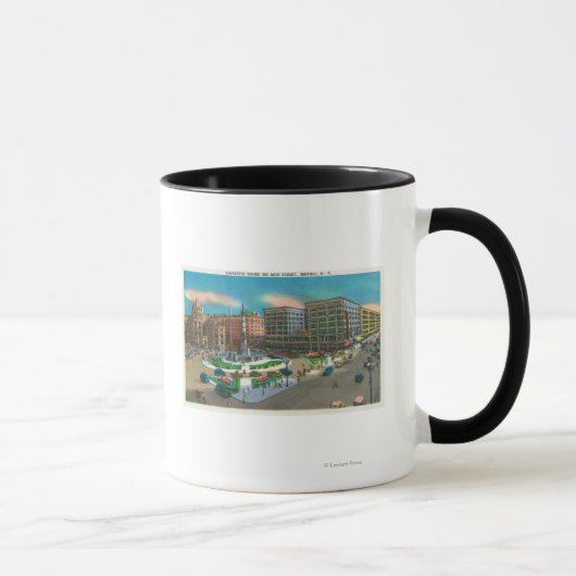 Mug Vue sur Lafayette Carré et Main Street (Droite)