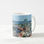 Mug Vue sur le centre ville de Riga d'en haut (Devant droit)