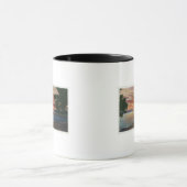 Mug Vue sur le coucher du soleil du littoral avec quai (Centre)