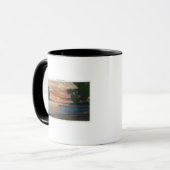 Mug Vue sur le coucher du soleil du littoral avec quai (Devant gauche)