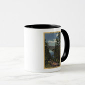 Mug Vue sur le lac à travers les pins # 2 (Devant droit)