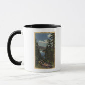 Mug Vue sur le lac à travers les pins # 2 (Gauche)
