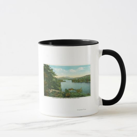 Mug Vue sur le lac Lower Saranac de Bluff Island (Droite)