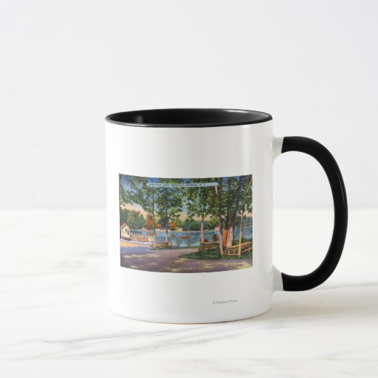 Mug Vue sur le lac Saratoga (Droite)