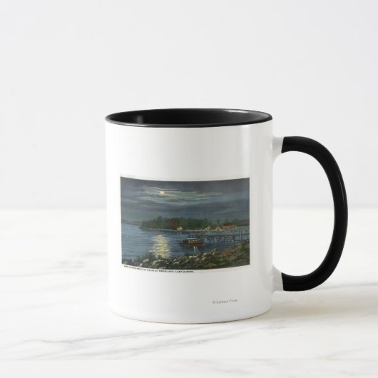 Mug Vue sur le Lune du lac, de l'atterrissage en batea (Droite)