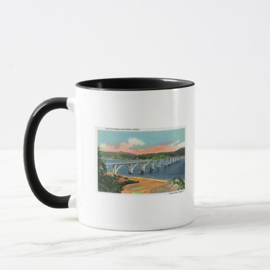 Mug Vue sur le pont d'Alsea Bay (Gauche)