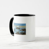 Mug Vue sur le Surf le long du rocher (Devant gauche)