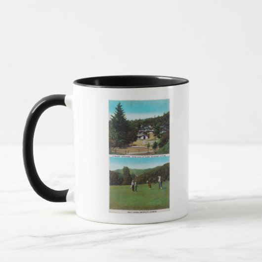 Mug Vue sur le terrain de golf, le terrain de croquet, (Gauche)