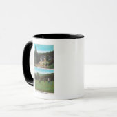 Mug Vue sur le terrain de golf, le terrain de croquet, (Devant gauche)
