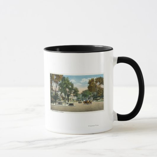 Mug Vue sur les avenues du parc et Fairfield (Droite)