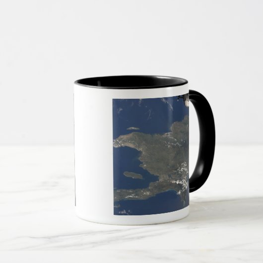 Mug Vue sur l'île caribéenne d'Hispaniola (Devant droit)