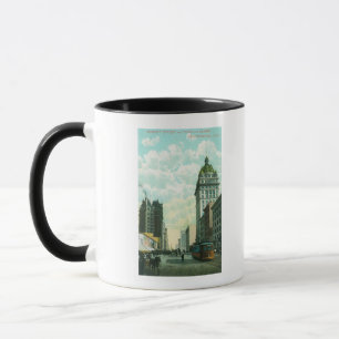 Mug Vue sur Market St vers les 3ème et Kearny