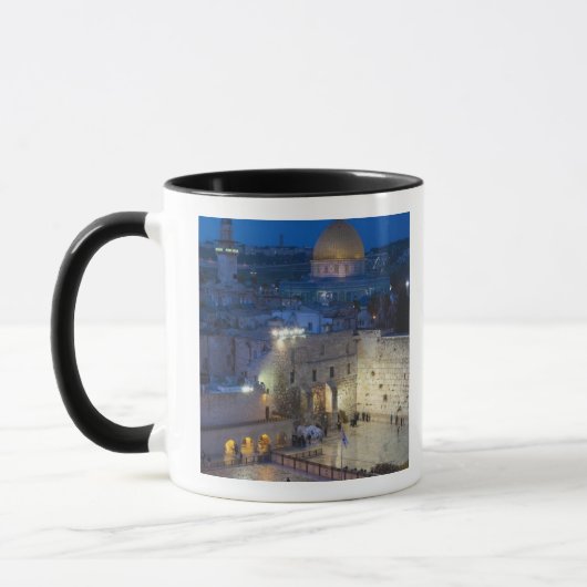 Mug Vue sur Western Wall Plaza, en fin de soirée (Gauche)