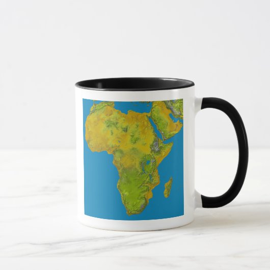 Mug Vue topographique de l'Afrique (Droite)