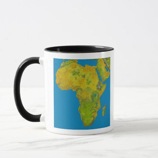 Mug Vue topographique de l'Afrique (Gauche)