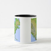 Mug Vue topographique de l'Amérique du Nord (Centre)