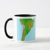 Mug Vue topographique de l'Amérique du Sud (Gauche)