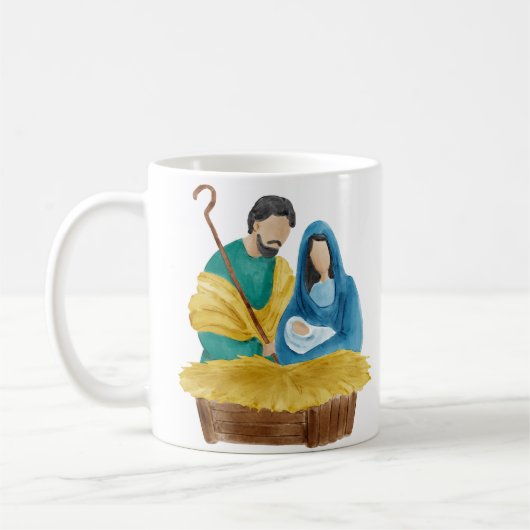 Mug Vues de la Nativité de l'aquarelle (Gauche)