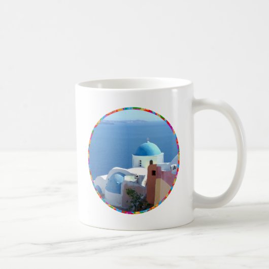 Mug Vues de l'église sur Santorin, Grèce (Droite)