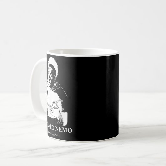 Mug Vulnero Nemo Catholique Saint Thomas d'Aquin Citat (Devant gauche)