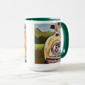 Mug VW Bug Painting - Gift for VW Bug Lovers (Devant droit)