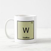 Mug W - Chemise Waffles Symbole Élément Chimique Drôle (Gauche)