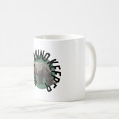 Mug W est pour White Rhino Keeper (Devant droit)