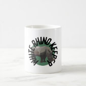 Mug W est pour White Rhino Keeper (Centre)