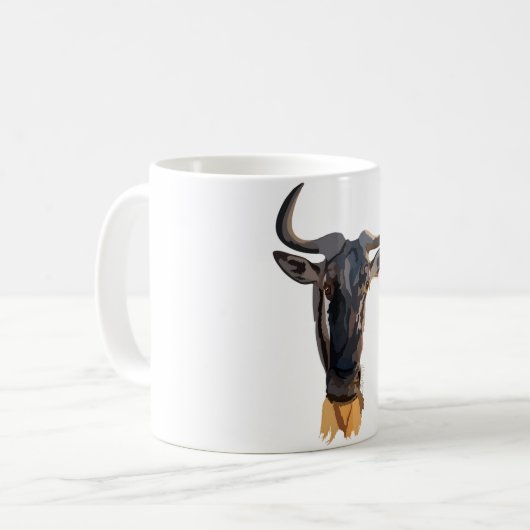 Mug W est pour Wildebeest (Devant gauche)