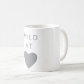 Mug W I L D au gris de coeur (Devant droit)
