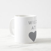 Mug W I L D au gris de coeur (Devant gauche)