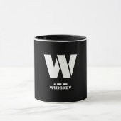 Mug W(Whiskey) Code alphabétique et morse de l'OTAN (Centre)