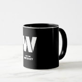 Mug W(Whiskey) Code alphabétique et morse de l'OTAN (Devant droit)