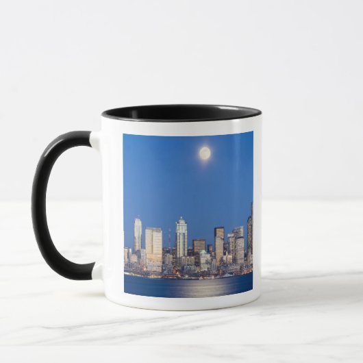 Mug WA, Seattle, ligne d'horizon de Seattle et Elliott (Gauche)