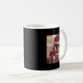 Mug Wacky Cat Holding Wine Selfi With Fire Funny Sungl (Devant droit)