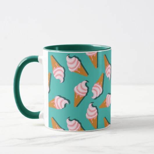 Mug Waffle cones ice cream and frozen yogurt pattern c (Gauche)