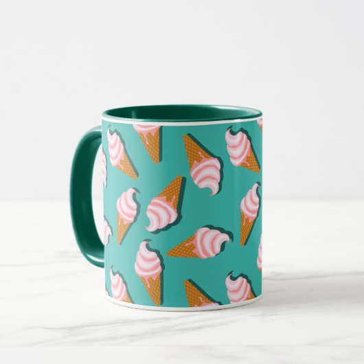 Mug Waffle cones ice cream and frozen yogurt pattern c (Devant gauche)